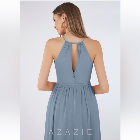 NWT AZAZIE DRESS IN DUSTY BLUE - Picture 7 of 11